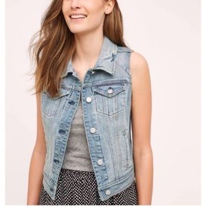 Anthropologie Pilcro and the Letterpress Denim Vest